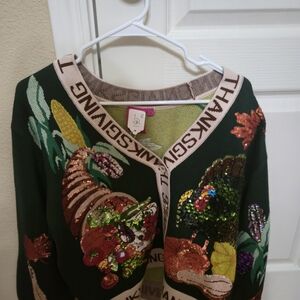 QUEEN OF SPARKLES Multicolor Sequin Cardigan